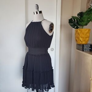 Charming Pleated Mini Dress Size Small NEW!